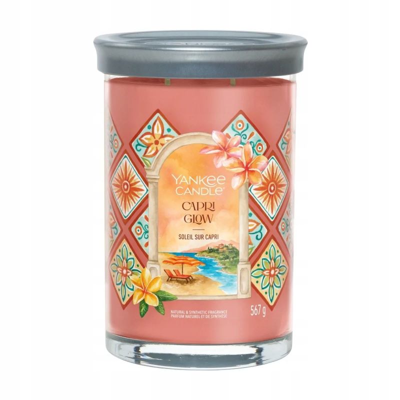 Świeca zapachowa YC Signature - Tumbler z 2 knotami Capri