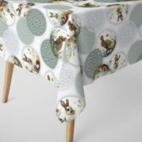 Tkanina plamoodporna 140 cm obrusowa Wielkanoc - 1M