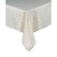 Obrus Plamoodporny Krem 140 x 220 Ornament Pnącza