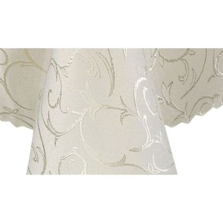 Obrus Plamoodporny Krem 140 x 200 Ornament Pnącza