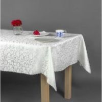 Obrus Plamoodporny Krem 140 x 200 Ornament Pnącza
