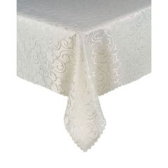Obrus Plamoodporny Krem 110 x 160 Ornament Pnącza