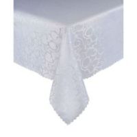 Obrus Plamoodporny Biały 110 x 160 Ornament Pnącza