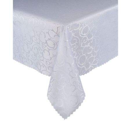 Obrus Plamoodporny Biały 110 x 160 Ornament Pnącza