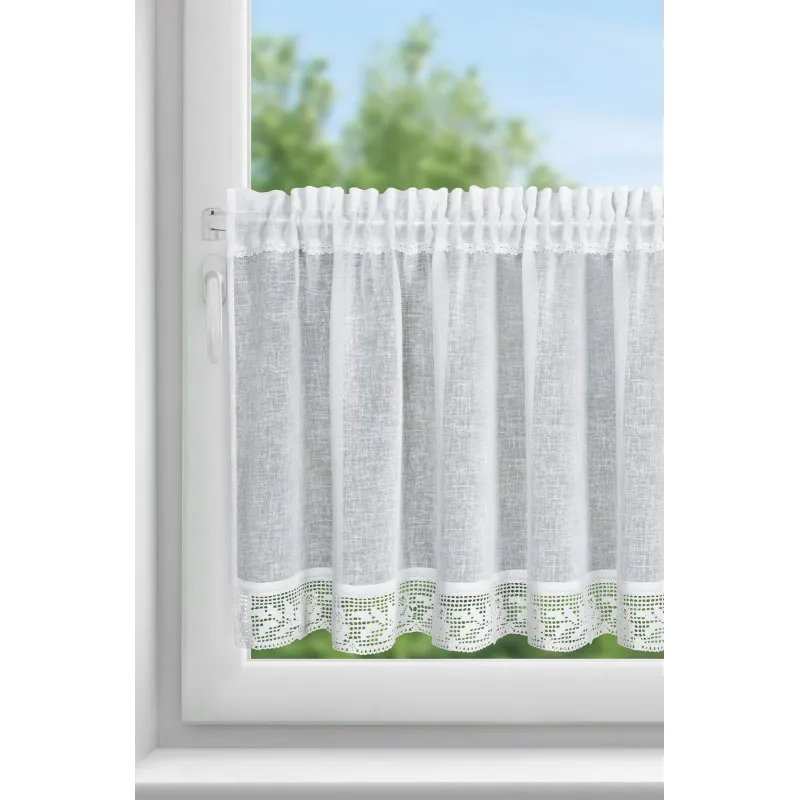 Firana gotowa Lari na taśmie 150 x 60 cm biały Firana gotowa Lari na taśmie 150 x 60 cm biały
