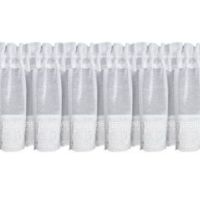 Firana gotowa Lari na taśmie 150 x 30 cm biały