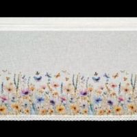 Firana gotowa Rozalie na taśmie 150 x 60 cm biały
