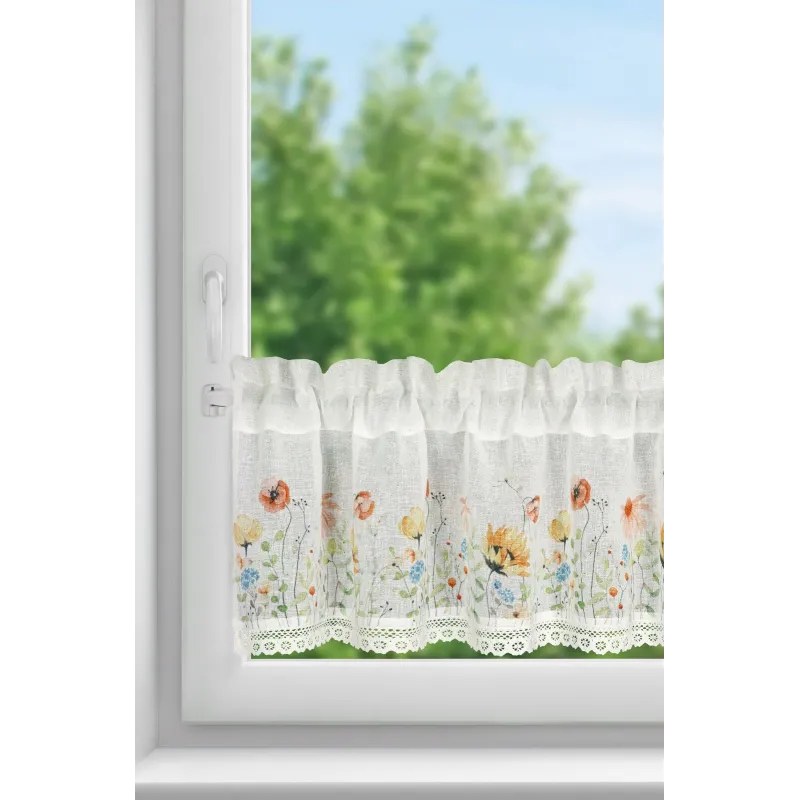 Firana gotowa Nati na taśmie 150 x 30 cm biały Firana gotowa Nati na taśmie 150 x 30 cm biały