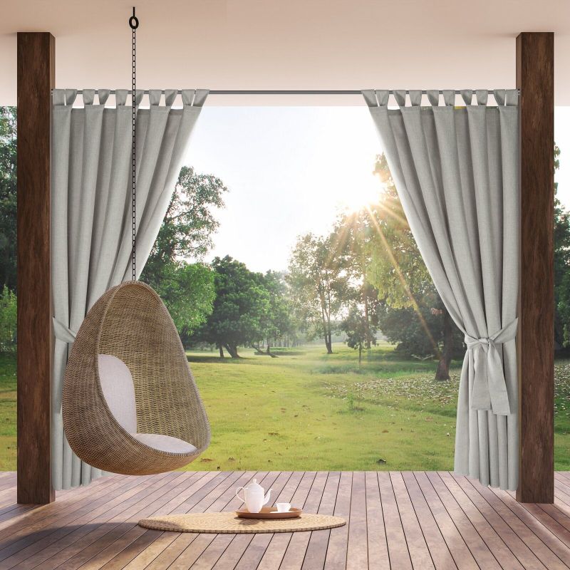 Zasłona gotowa Garden na szelkach 155 x 220 cm srebrny