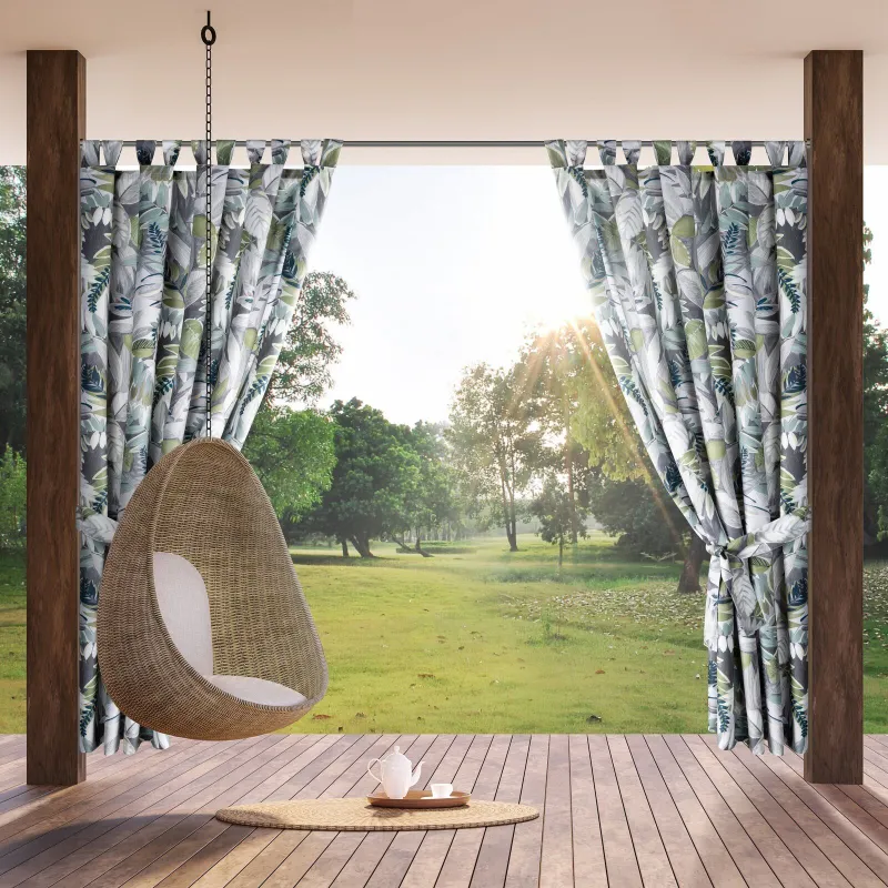 Zasłona gotowa Garden 20 na szelkach 155 x 240 cm zielony Zasłona gotowa Garden 20 na szelkach 155 x 240 cm zielony