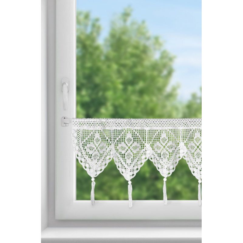 Firana gotowa Martha na taśmie 150 x 30 cm biały