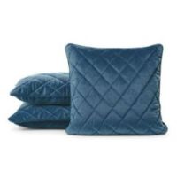 Poszewka velvet 28 50 x 50 cm granatowy