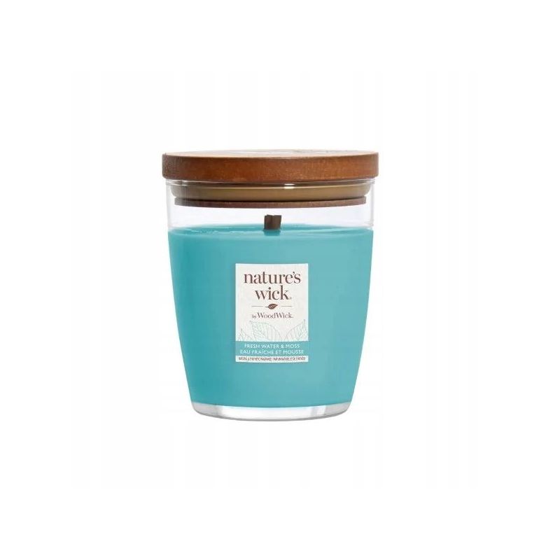 Świeca zapachowa sojowa fresh Water & Moss Woodwick 1 szt.