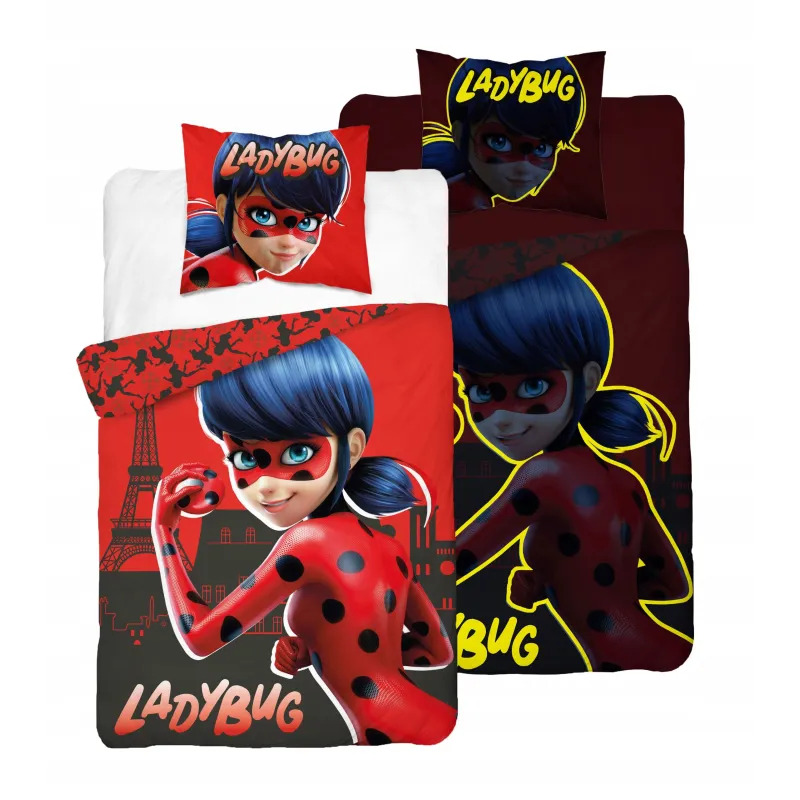 Pościel 160X200 Fluorescencyjna Ladybug 05