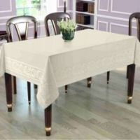 Obrus Teflonowy z Ornamentem 140 x 220 Laura Krem