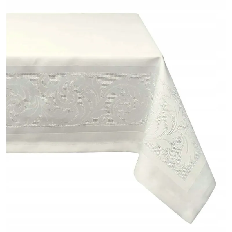 Obrus Teflonowy z Ornamentem 110 x 160 Laura Krem