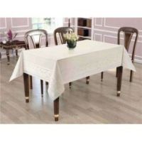Obrus Teflonowy z Ornamentem 110 x 160 Laura Krem