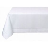 Obrus z Mereżką Biały 110 x 160 Prosty i Elegancki
