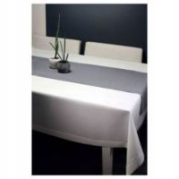 Obrus z Mereżką Biały 110 x 160 Prosty i Elegancki