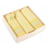Komplet ścierek kuchennych 50x70 lilia Żółta Zwoltex