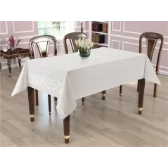 Obrus Teflonowy z Ornamentem 130 x 160 Laura Biały