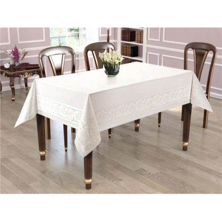Obrus Teflonowy z Ornamentem 90 x 160 Laura Biały