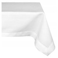 Obrus z Mereżką Biały 90 x 160 Prosty i Elegancki