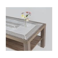 Obrus Krem Listki 85x85 Koronka Gipiura Płomyki