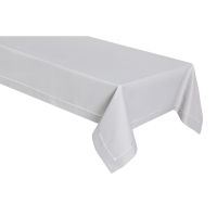 Obrus z Mereżką Szary 120 x 120 Elegancki Kwadrat