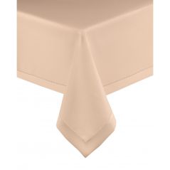 Obrus z Mereżką Beżowy 140x200 Prosty i Elegancki