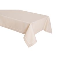 Obrus z Mereżką Beżowy 140x200 Prosty i Elegancki