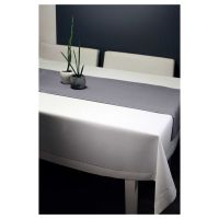 Obrus z Mereżką Szary 140 x 300 Prosty i Elegancki