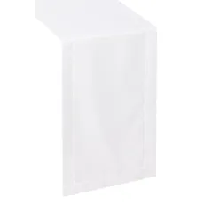 Bieżnik z Mereżką Biały 60x120 Prosty i Elegancki