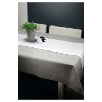 Obrus z Mereżką Biały 85x85 Prosty i Elegancki