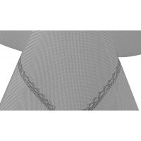 Elegancki Bieżnik 60 x 120 Szary z Gipiurą Silver