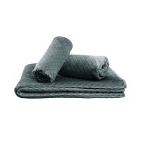 Narzuta Velvet 160x210+2x70x160 Na Sofę i Fotele C. Szara