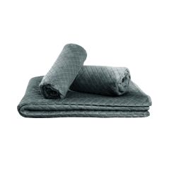 Narzuta Velvet 160x210+2x70x160 Na Sofę i Fotele C. Szara