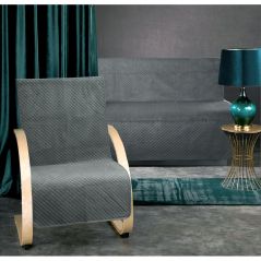 Narzuta Velvet 160x210+2x70x160 Na Sofę i Fotele C. Szara