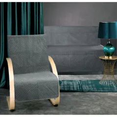 Narzuta Velvet 160x210+2x70x160 Na Sofę i Fotele C. Szara
