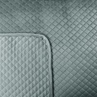 Narzuta Velvet 170x210 Na Sofę Ciemno Szara