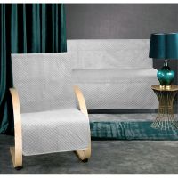 Narzuta Velvet 160x210+2x70x160 Na Sofę i Fotele J. Szara