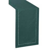 Bieżnik z mereżką 40x140 Ciemna Zieleń Prosty i Elegancki