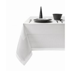 Biały Obrus Paula 140 x 200 Luksusowy i Elegancki