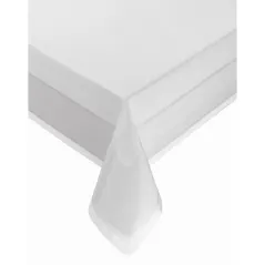 Biały Obrus Paula 140 x 240 Luksusowy i Elegancki