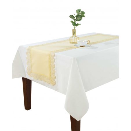 Bieżnik Dekoracyjny 40x140 Szeroka Ażurowa Gipiura