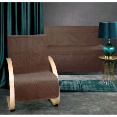 Narzuta Velvet 160x210+2x70x160 Na Sofę i Fotele Czekoladowa