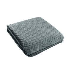 Narzuta Velvet 200x220 Na Łóżko Ciemno Szara