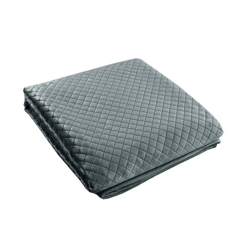 Narzuta Velvet 200x220 Na Łóżko Ciemno Szara
