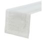 Biały Bieżnik Flower 60 x 120 Z Lśniącą Aplikacją Biały Bieżnik Flower 60 x 120 Z Lśniącą Aplikacją