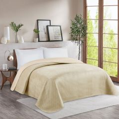 Narzuta Premium 170x210 Na Sofę Jasno Beżowa Beige